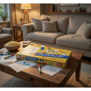 Pictionary The Simpsons Edition Board Game of Quick Draw USAopoly -READ